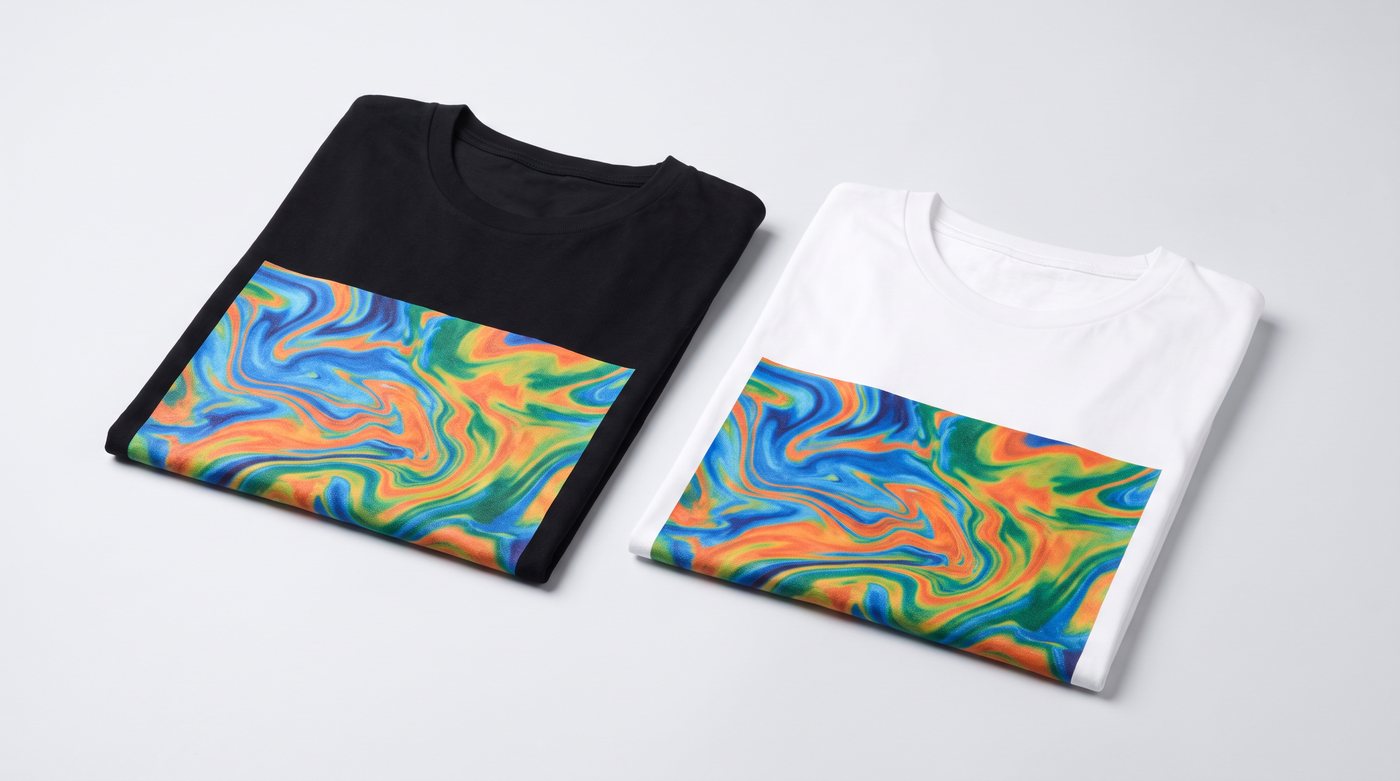 Designing for dark vs. light garments